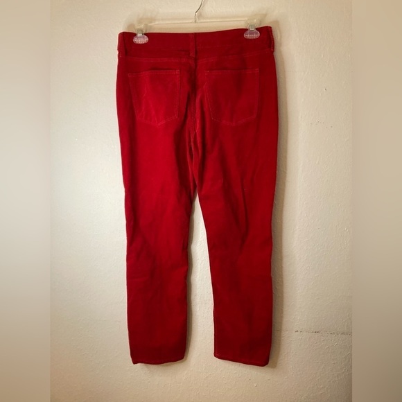 EUC St. John's Bay Straight Leg Corduroy Pants Red size 14 - Picture 5 of 5